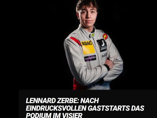 KSR Mitglied Lennard Zerbe greift im Tourenwagen Junior Cup an